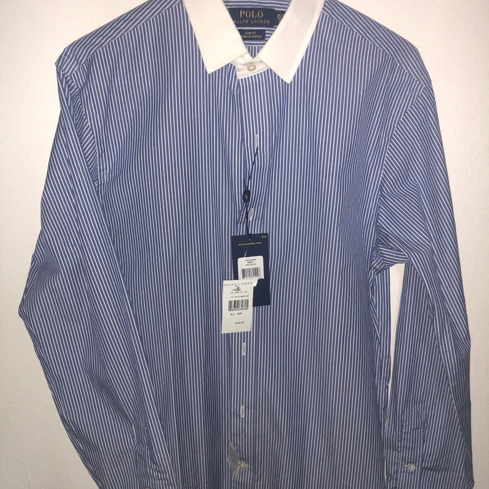 15.5/39 Ralph Lauren Slim Fit Dress Shirt